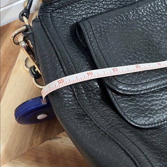 Coach Madison Black Leather Designer Handbag - Picture 9 of 10